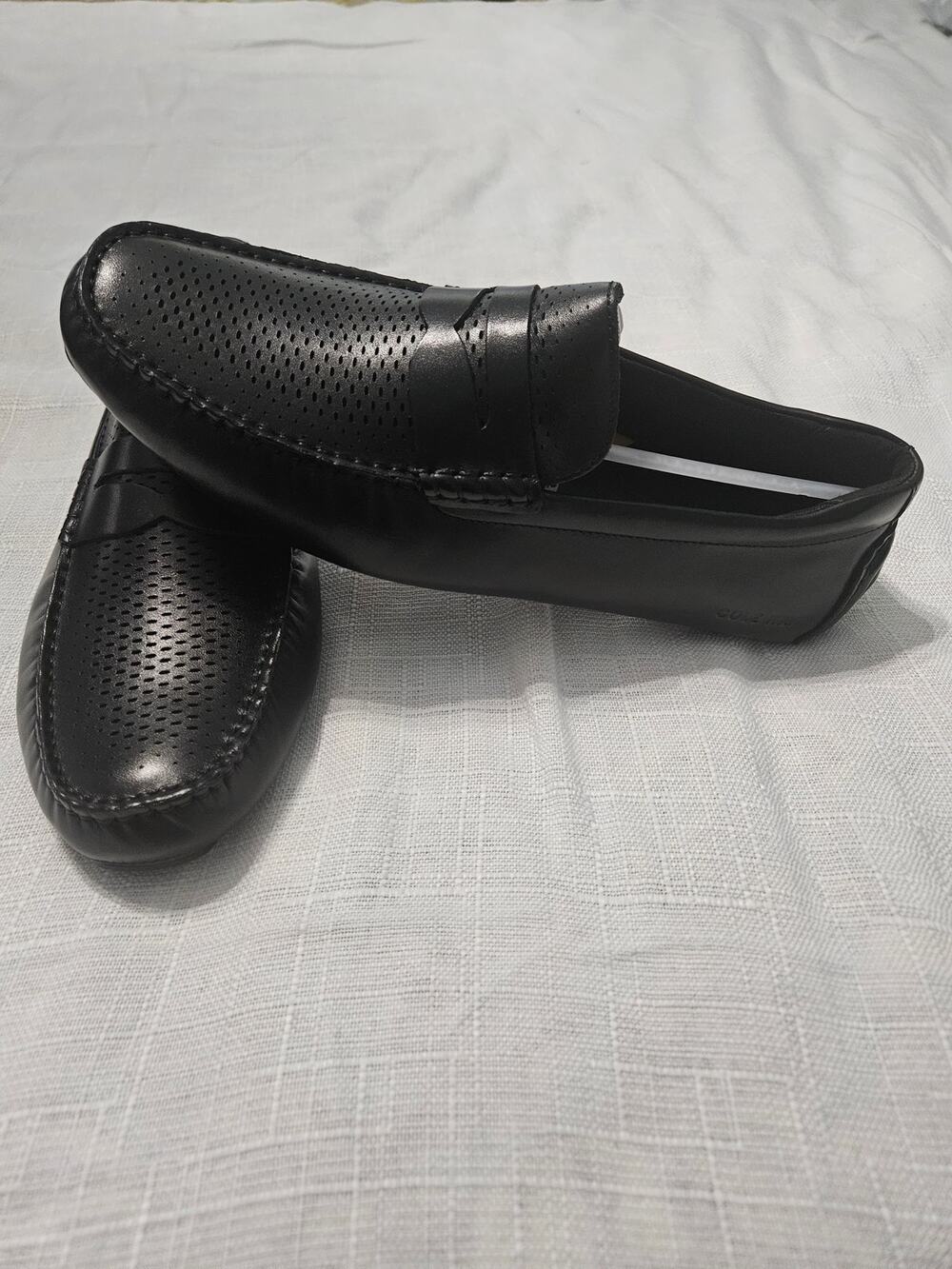 Cole Haan Grand Laser Penny Driver Black Size 10 Medium
